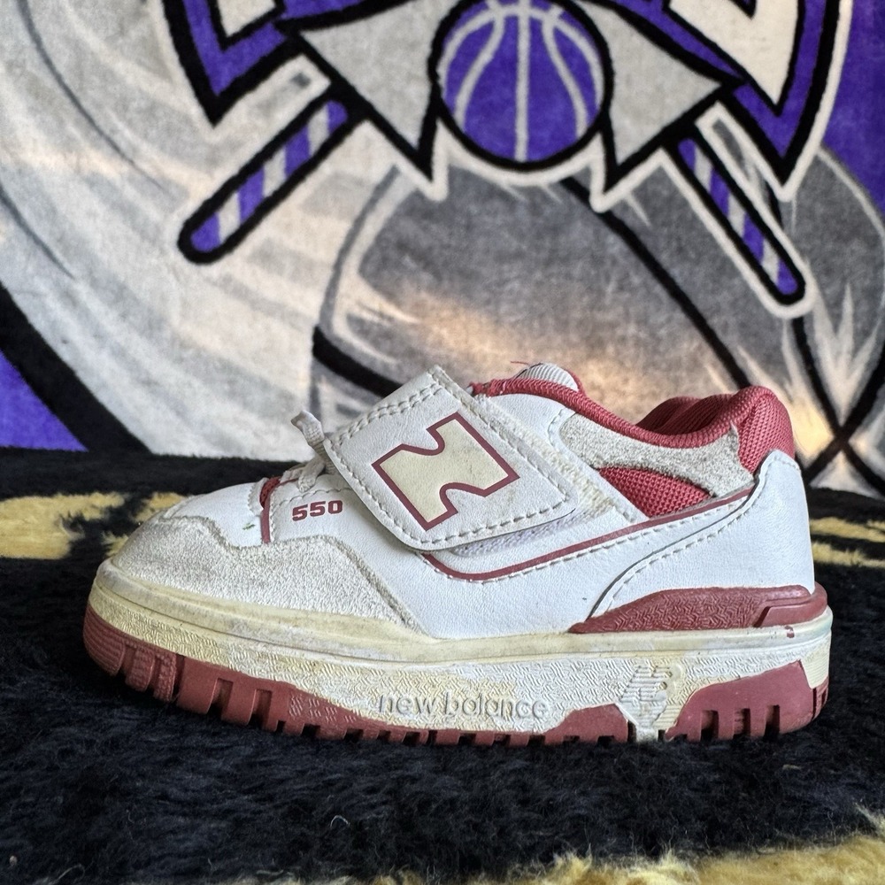 Size 7c - New Balance 550 Bungee Lace with Top Strap Infant/Toddler Shoes
